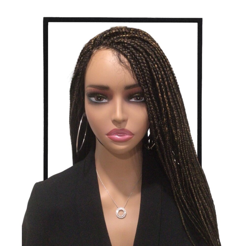 Knotless Box Braid Frontal Wig - Lace Cut
